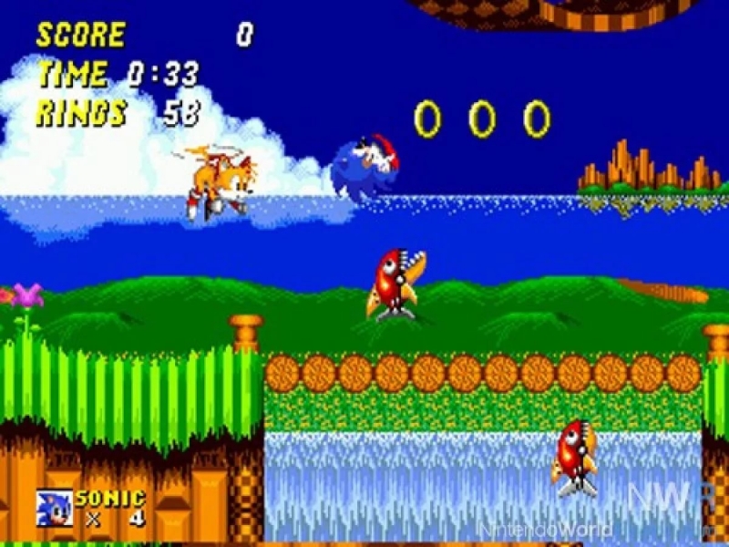 мелодия с игры SONIC (на Sega) - Sonic The Hedgehog 2 - Emerald Hill
