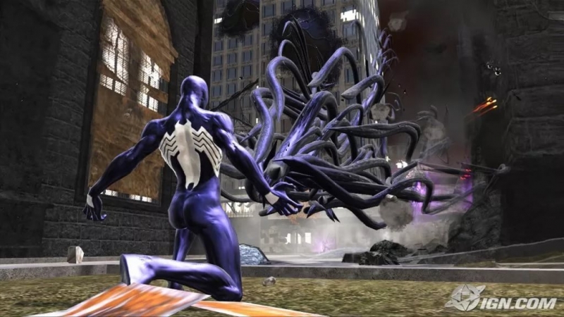 Мир Симбиотов - черный человек паук против прототипа