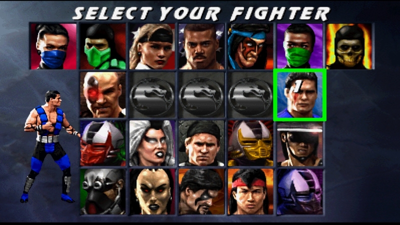 MORTAL KOMBAT 3 Select your fighter(EDDI)