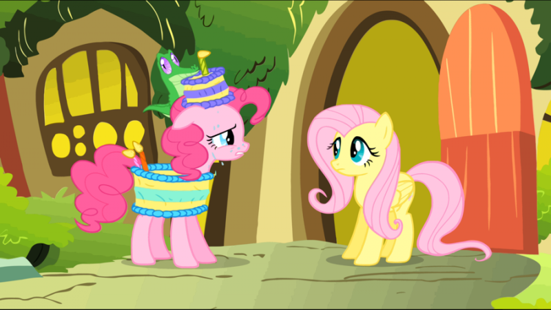 My Little Pony - Fluttershy singing Pinkie Pie's song