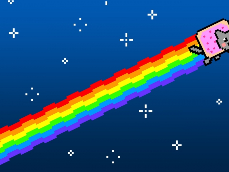 Nyan cat -  "нян кэт" в моем исполнение 