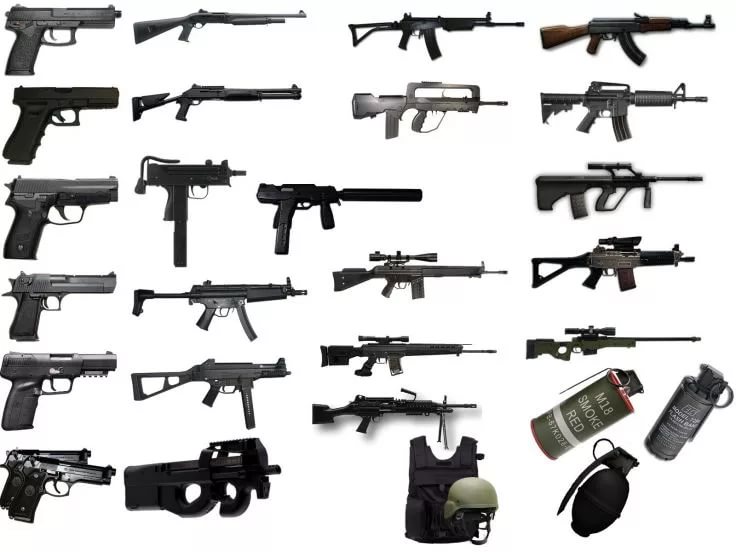 Оружия из кс 1.6 - контр страйк оружие