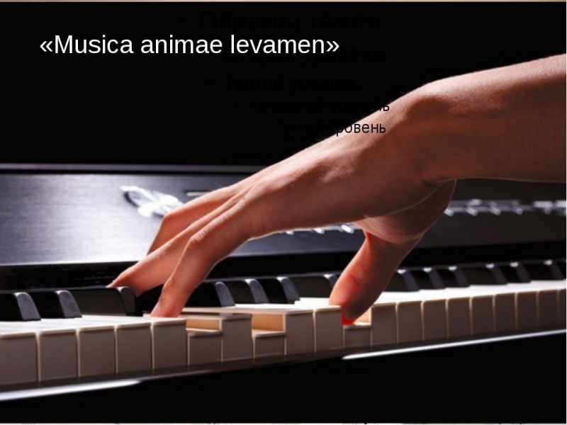 Игра на фортепиано.