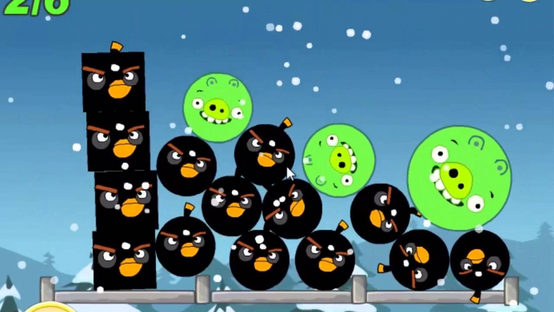 Птички и Свинки Angry Birds - Дискотека Злых Птичек