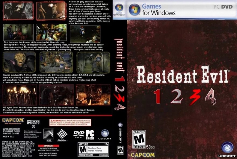 Resident Evil 1,2,3