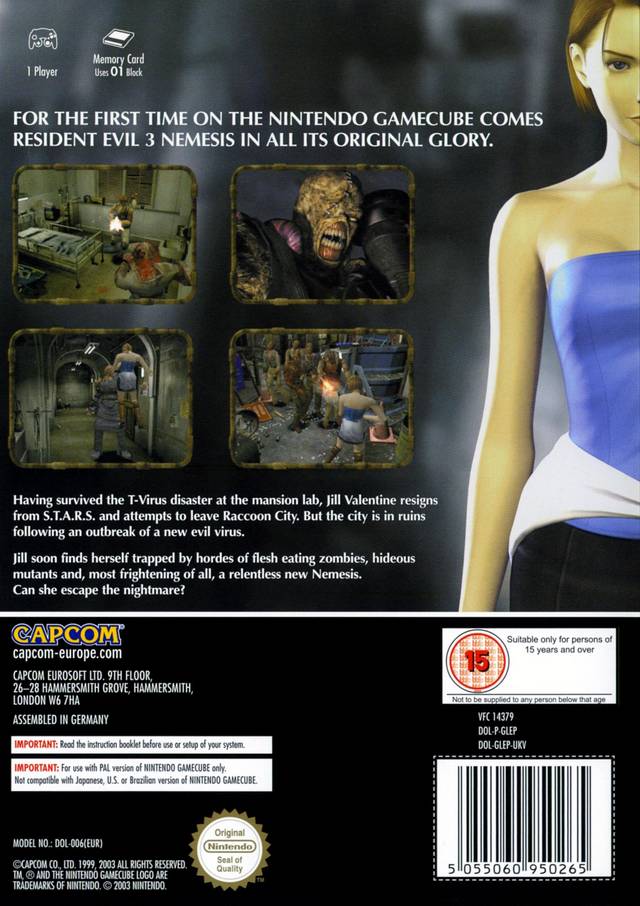 Resident Evil 3 Nemesis - The First Floor.