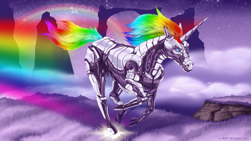 Robot Unicorn Attack - Open your eyes