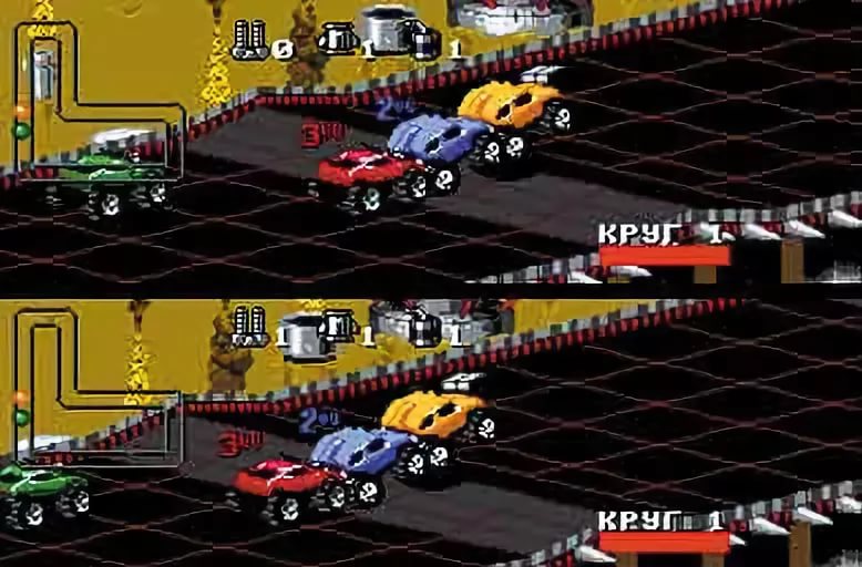 Rock'n'Roll Racing (video game SEGA Genesis) - Paranoid track DJ SKy version
