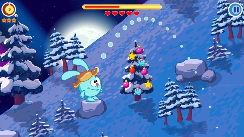 Смешарики НГ - Игра в снеговика
