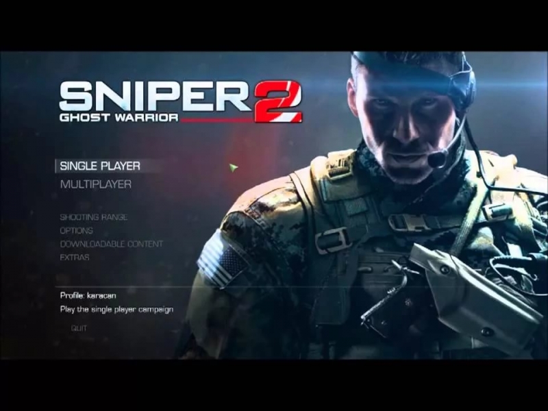 Sniper Ghost Warrior 3 - Main menu