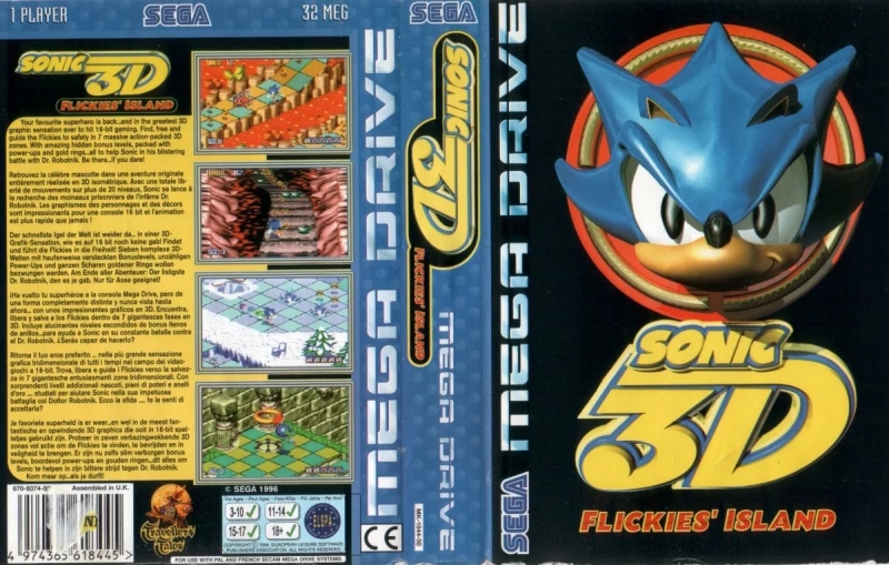 Sonic 3D Blast/Flickies Island(Sega Mega Drive/Genesis)