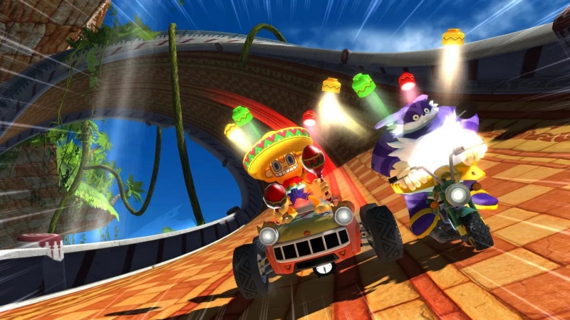 Sonic and Sega All-stars Racing - Monkey Island