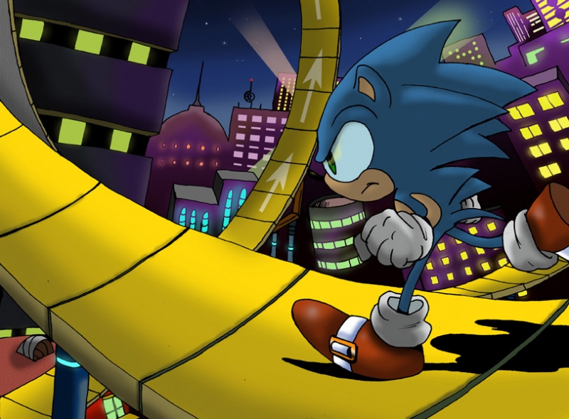 Sonic The Hedgehog CD - JP Stardust Speedway Zone Bad Future