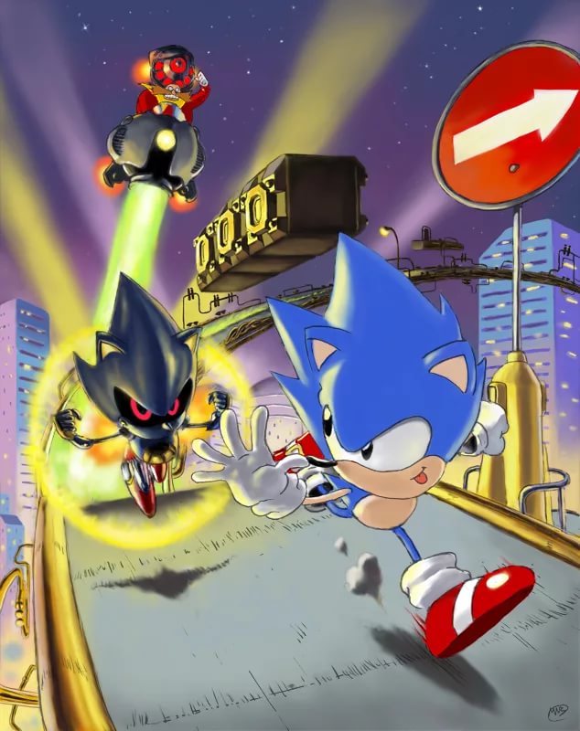 Sonic The Hedgehog CD - Stardust Speedway Zone Good Future