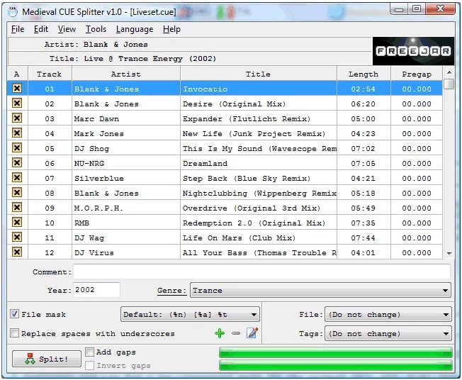 Flac разбить на треки. Cue файл. CUETOOLS. Cue Splitter Mac os.